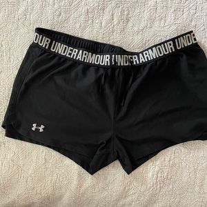 Women’s Black UA shorts